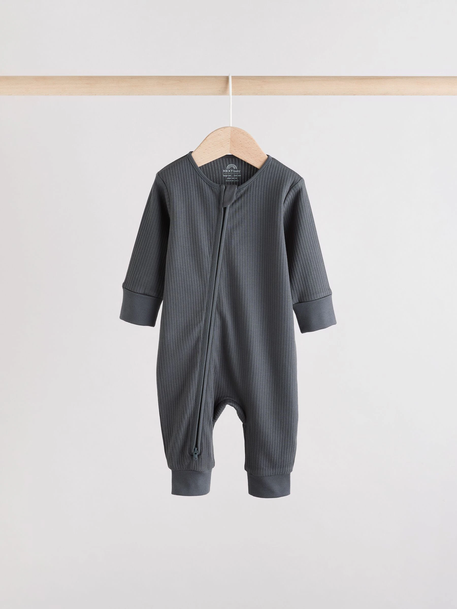 Bruin - Two Way Zip Baby Footless Sleepsuits 3 Pack (0mths-3yrs)
