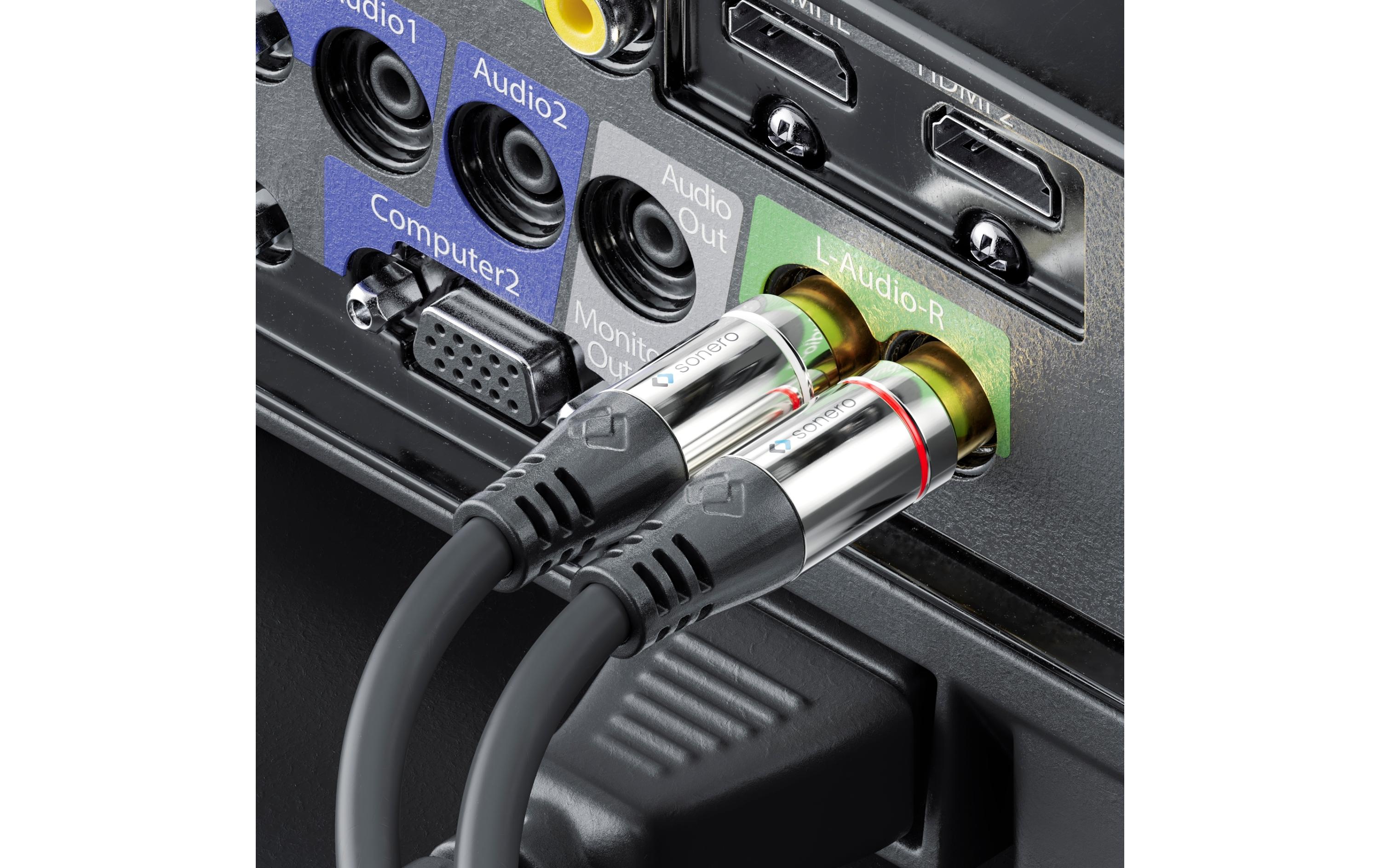 Audio-Kabel Cinch - Cinch 7.5 mSubwoofer Stereo / Mono Cinch Audio Y-Kabel