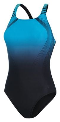 Maillot de Bain Femme Speedo Digital Placement Medalist Noir Bleu