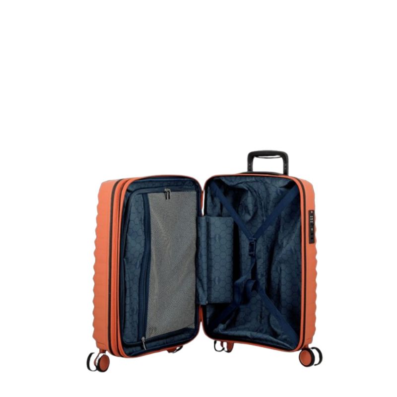 Valise cabine rigide extensible Xwave 55 cm Brique