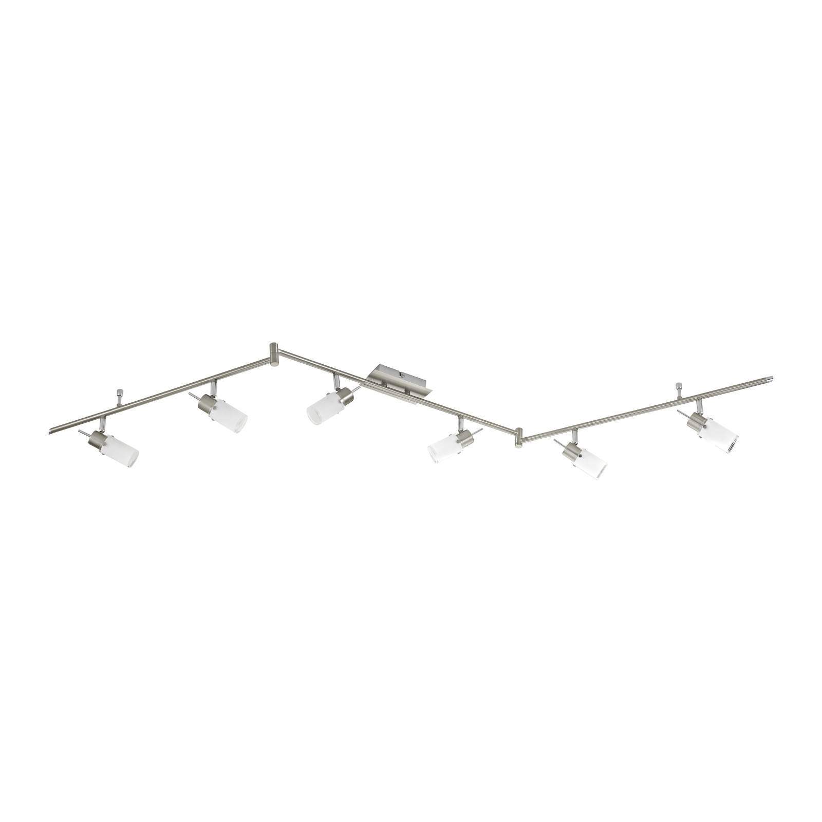 LED-Deckenstrahler - silber - Stahl - 6-flammig