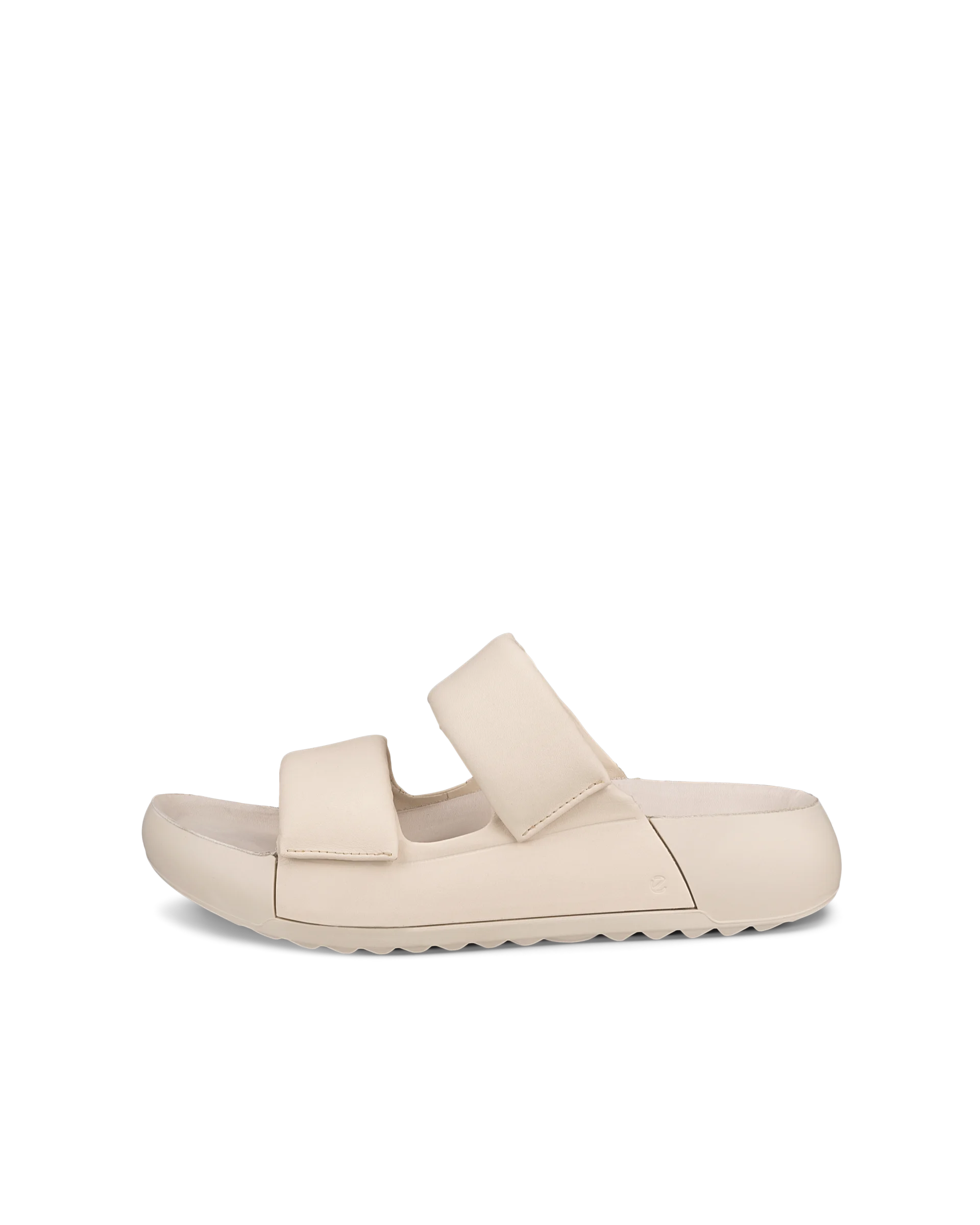 ECCO COZMO PF W Damen Ledersandale mit zwei Riemen Beige