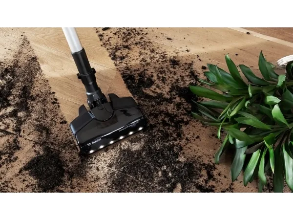 Bosch Unlimited 7 BCS711XXL - Støvsuger - pind/håndholdt (2-i-1) - uden pose - ledningsfri - hvid - 1 batteri, inkluderet oplader