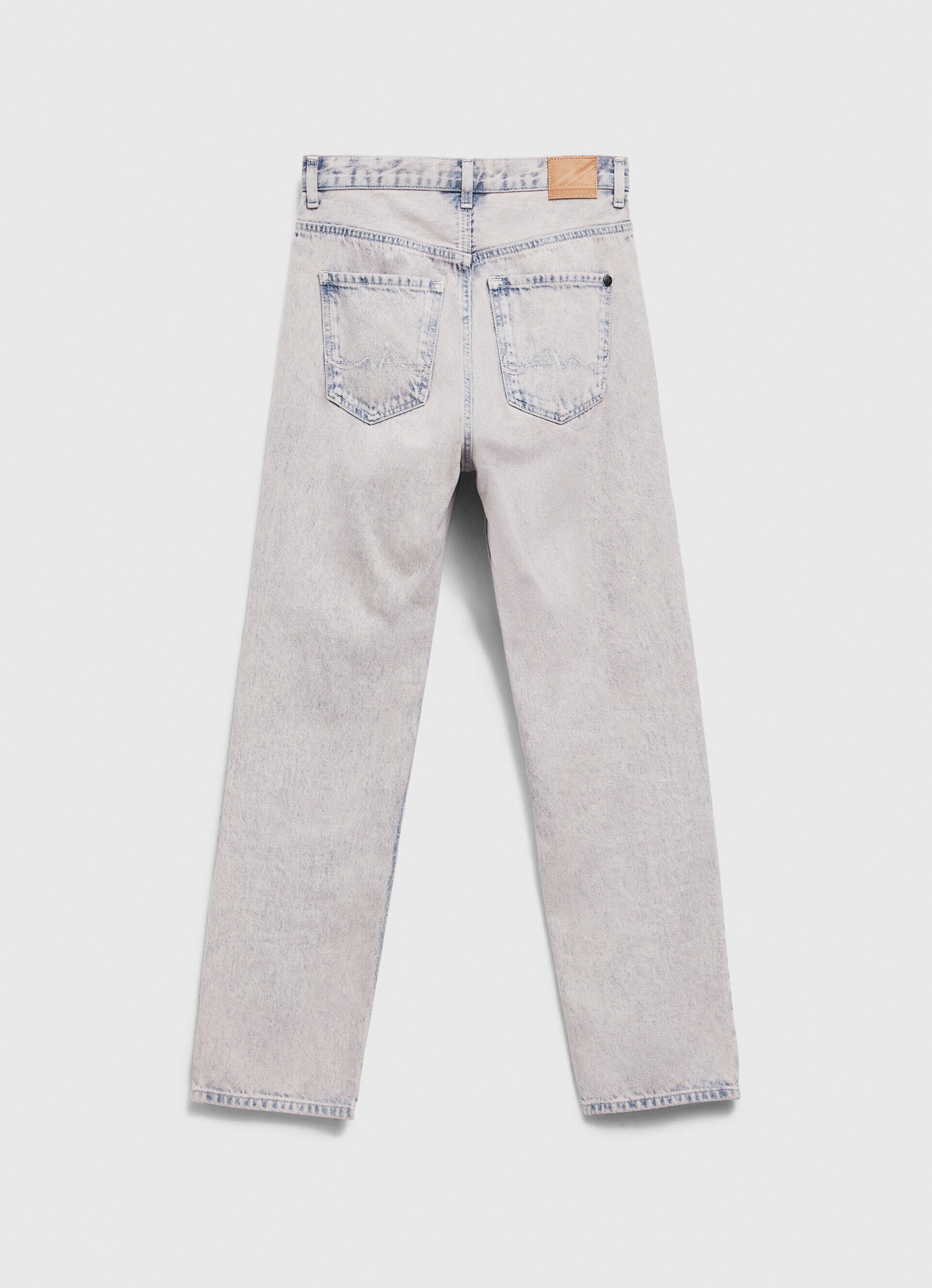Calça jeans JEAN CELYN, corte reto, cintura alta - jeans