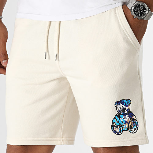 Short Jogging Essentials Art Series Blue Beige
