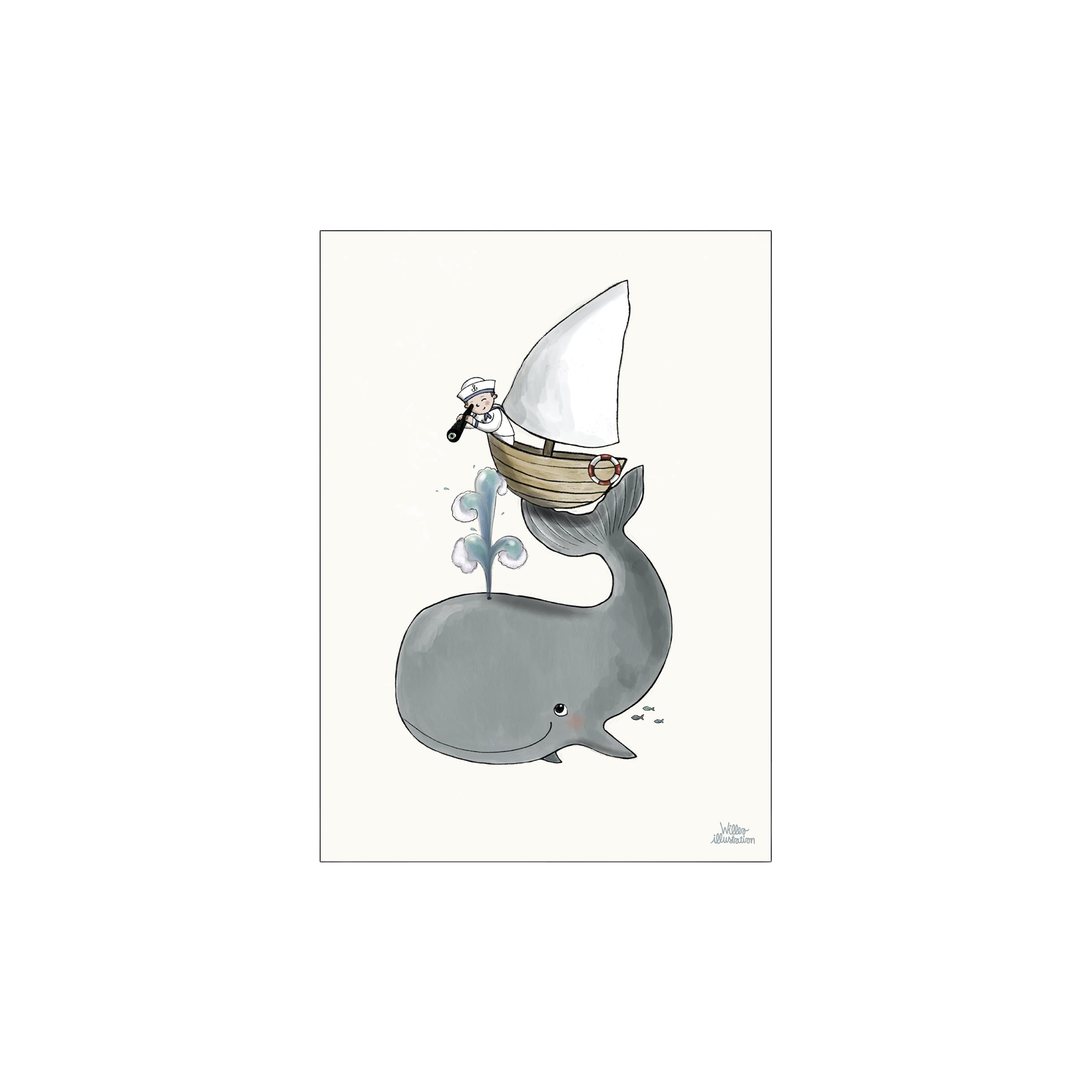 Plakat Hello You A3 | Willero Illustration. | Multi | Poster and Frame Kids