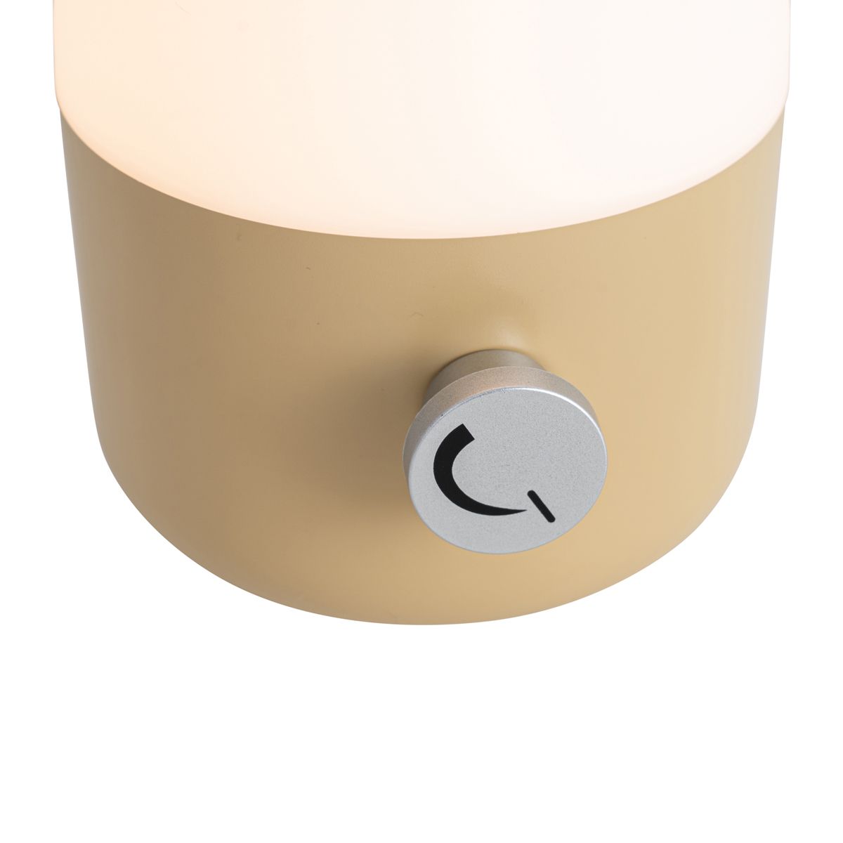 Buiten tafellamp goud met wit incl. LED oplaadbaar IP44 - Haard
