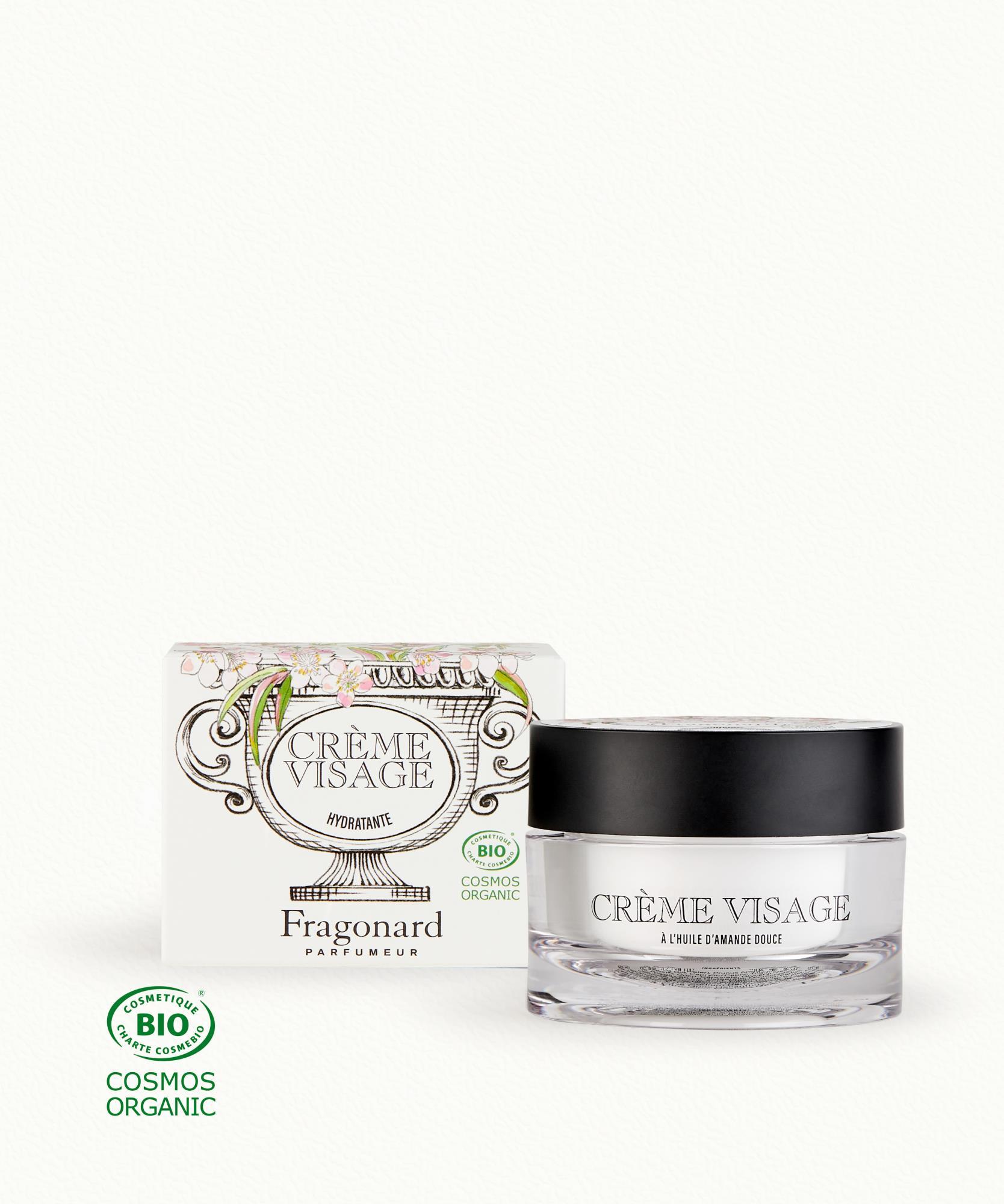 Crème Visage certifiée BIO  Huile d’amande douce - Pot 50 ml