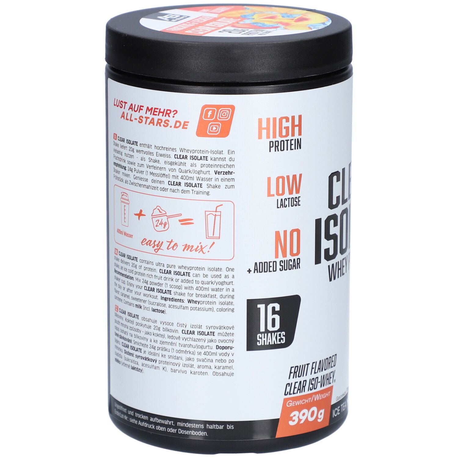 All Stars® Clear Isolate Whey Protein