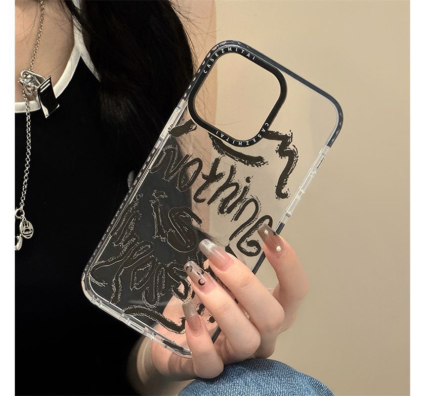 likamika - Telefoonhoesje met letters - iPhone 15 / 15 Plus / 15 Pro / 15 Pro Max / 14 / 14 Plus / 14 Pro / 14 Pro Max / 13 Pro Max / 13 Pro / 13 / 13 mini / 12 Pro Max / 12 Pro / 12 / 12 mini / 11 Pro Max / 11 Pro / 11