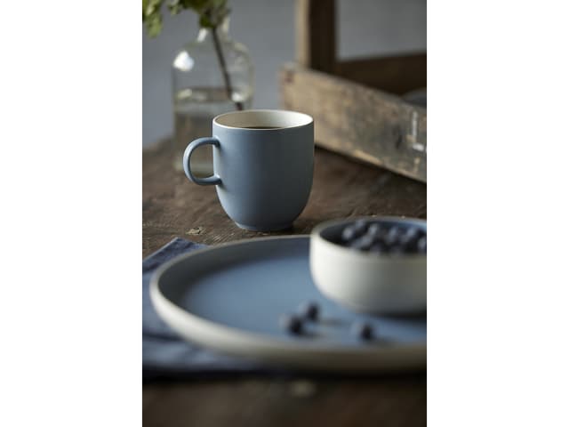 Studio Round Skål Matte white/Matte river