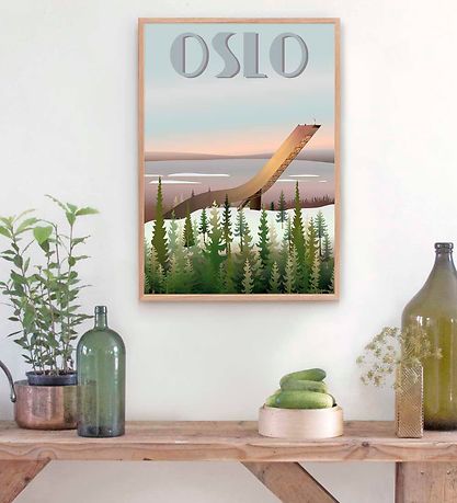 Vissevasse Plakat - 30x40 - OSlå Holmenkollbakken