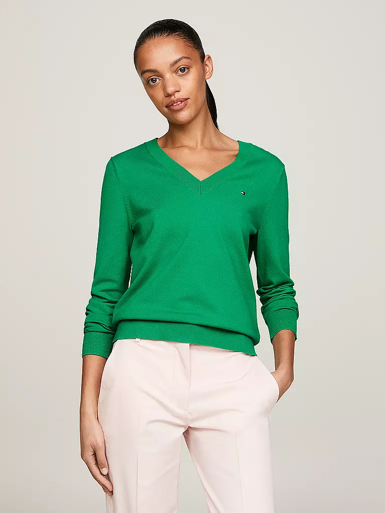 TOMMY HILFIGER Pullover grün