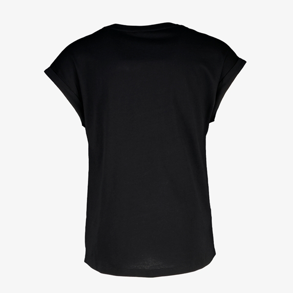 TwoDay meisjes T-shirt zwart met opdruk