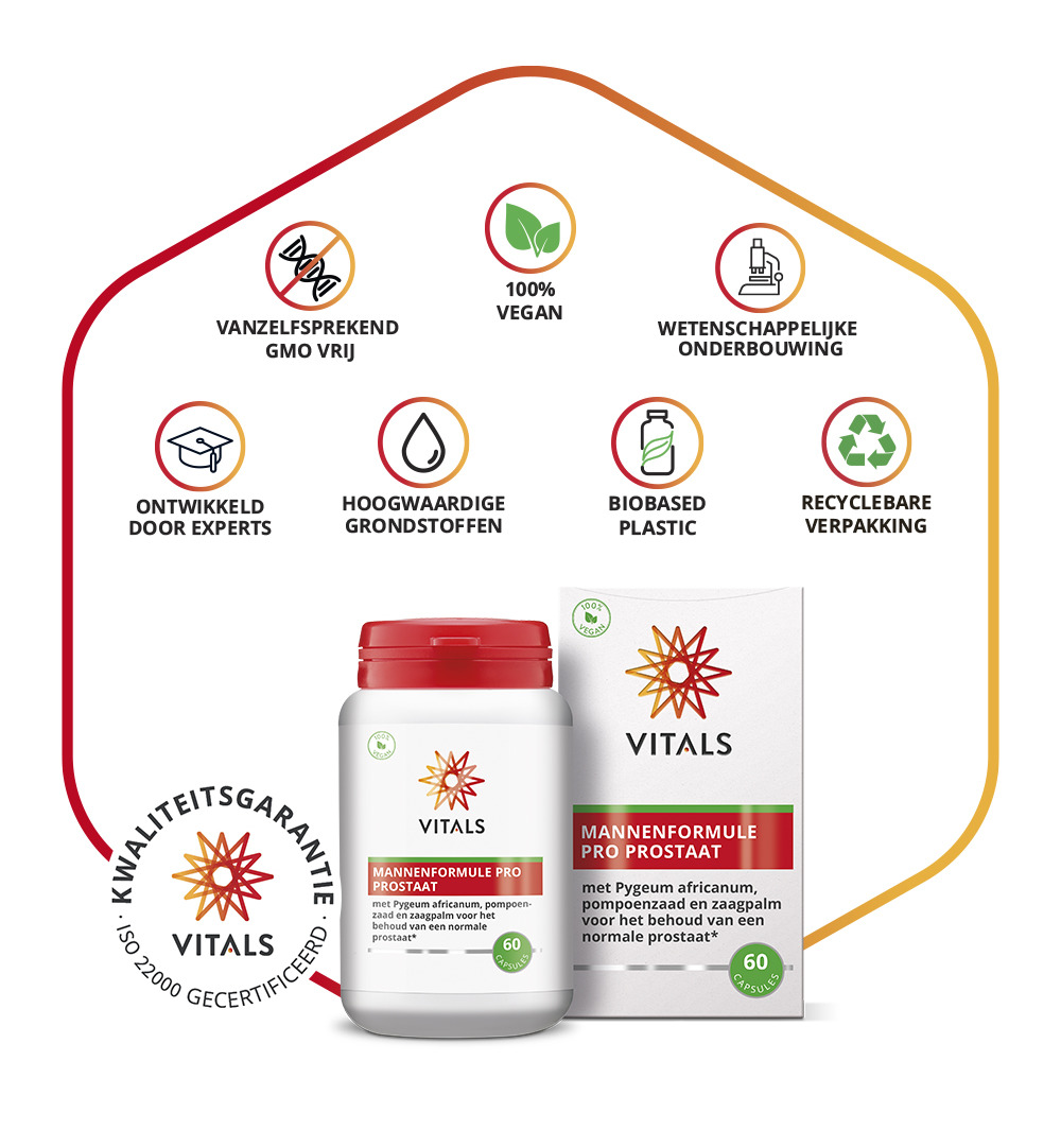 Vitals Mannenform pro prostaat (60 capsules)