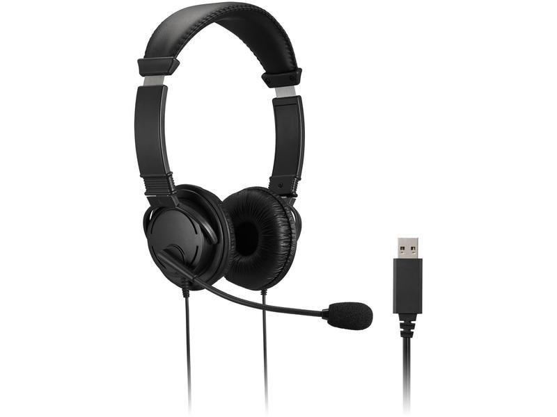 Kensington USB HiFi-Kopfhörer mit Mikrofon und Lautstärkere Komfortabler USB-A Kopfhörer mit Mikrofon und integrierter Lautstärkeregelung