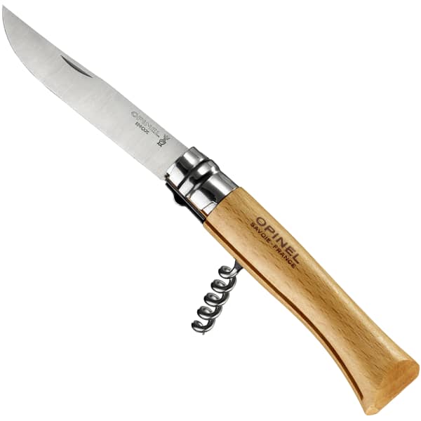 Couteau randonnée OPINEL N°10 TIRE-BOUCHON HÊTRE