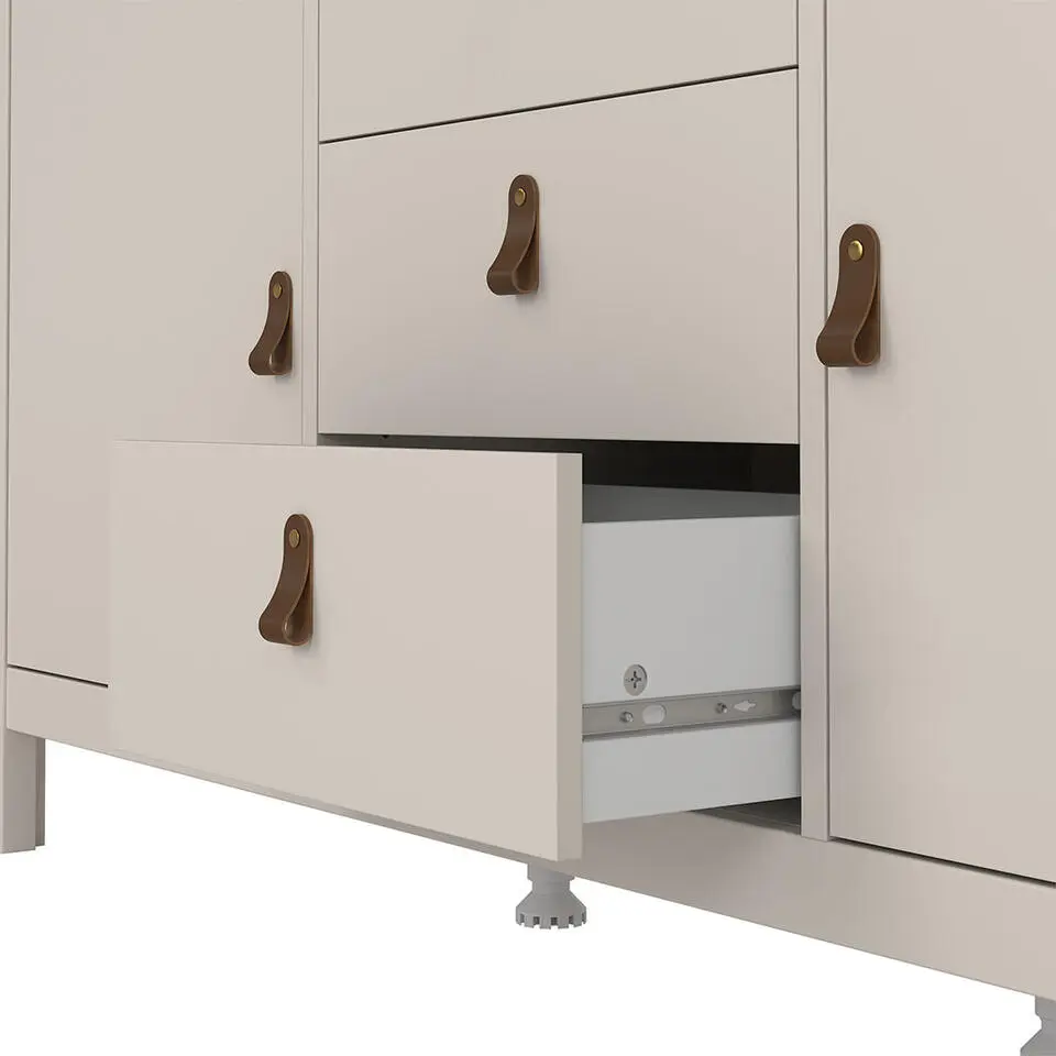 Hioshop Madrid dressoir 2 deuren 3 lades cashmere