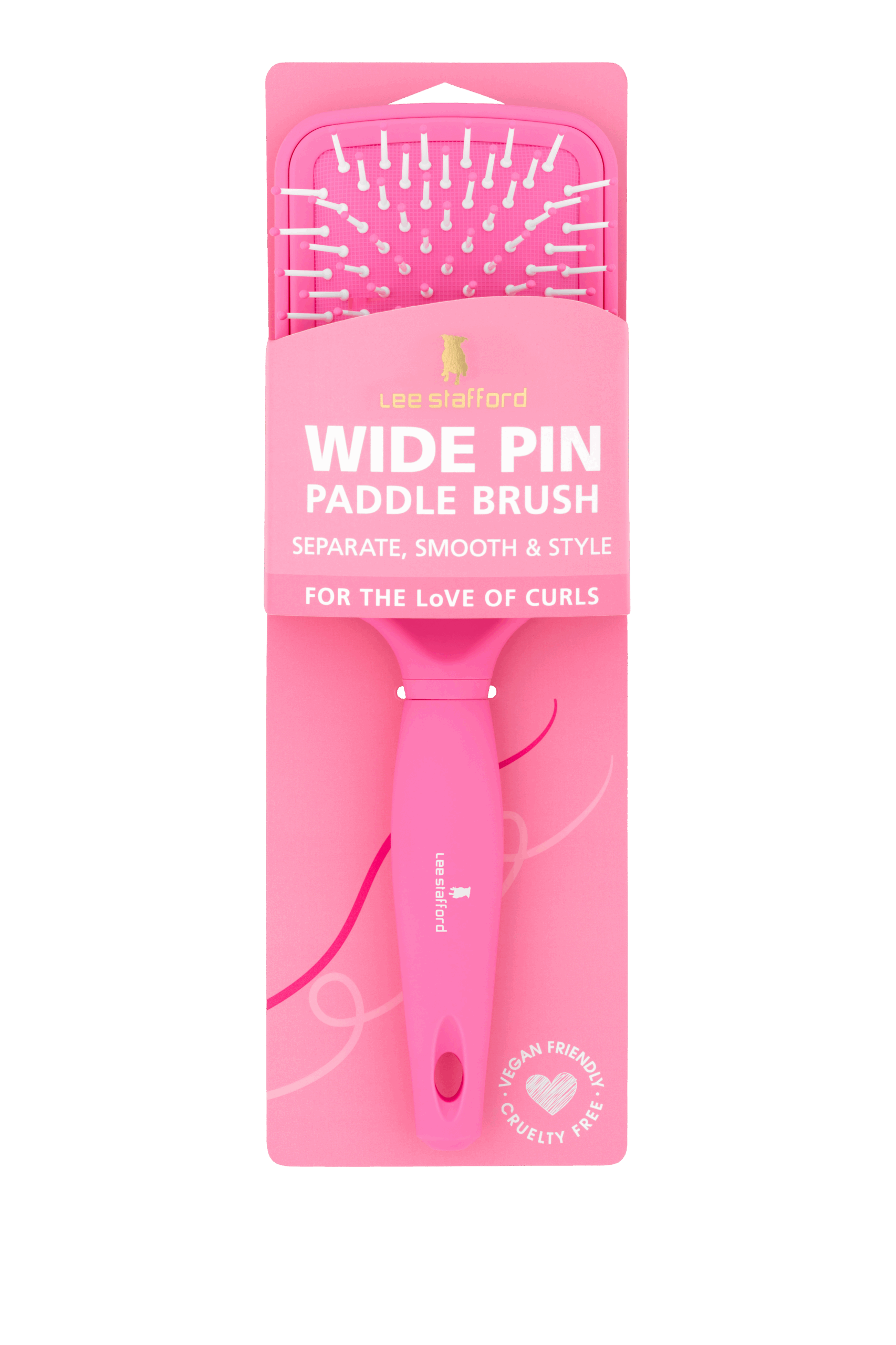 Lee Stafford For the Love of Curls Wide Pin Paddle Brush (1 stuk)