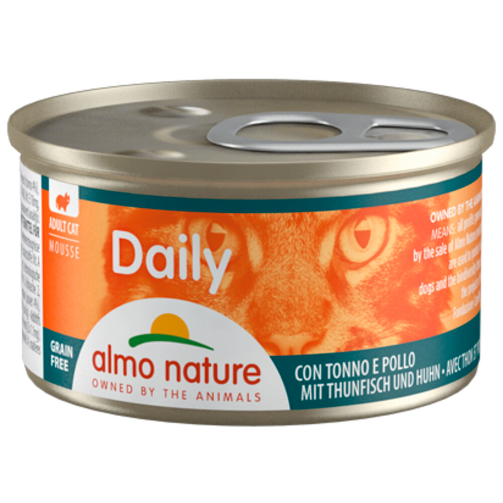 Almo Nature Daily Menu Mousse Kattenvoer Nat Tonijn & Kip85 gr