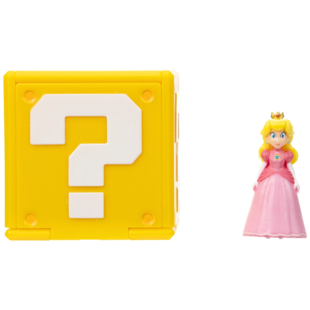 Super Mario Bros. Film 3 cm Peach Mini-Figur mit Fragezeichenblock