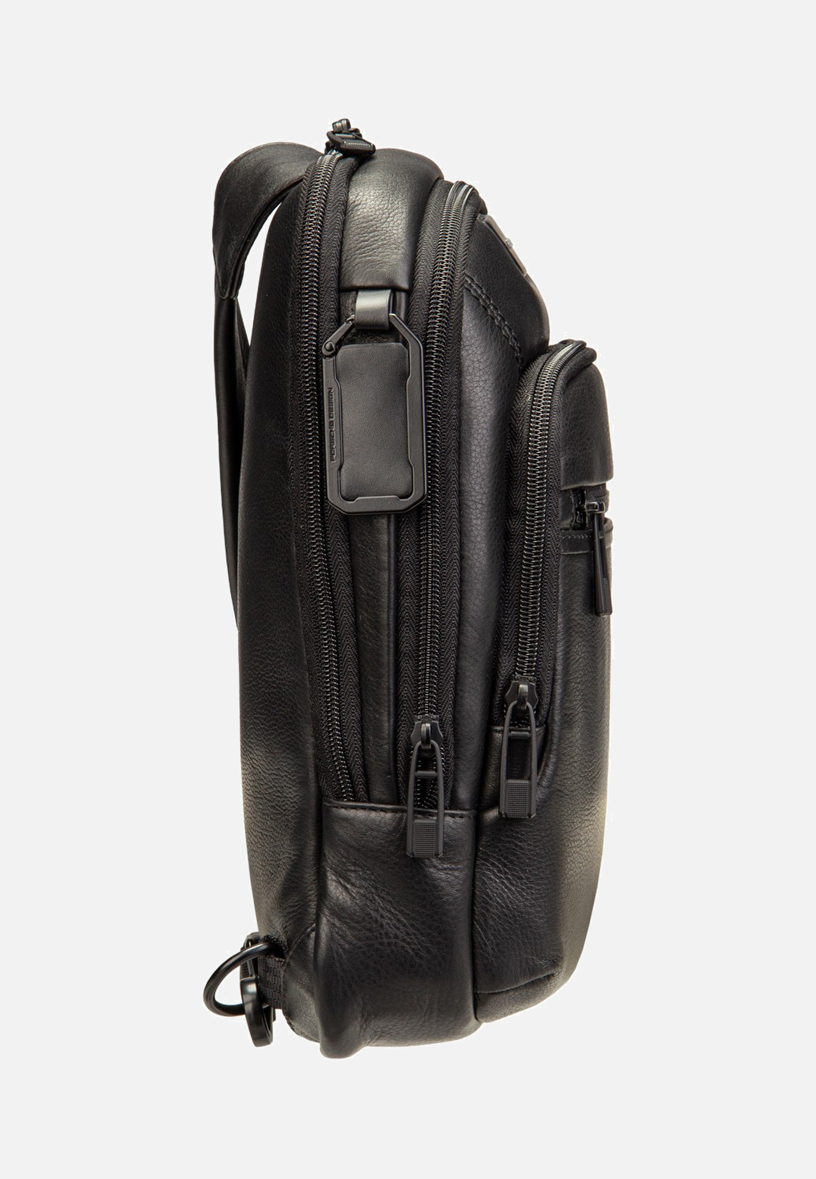 Roadster Leather Evo Sling Bag Black - Sling Bag