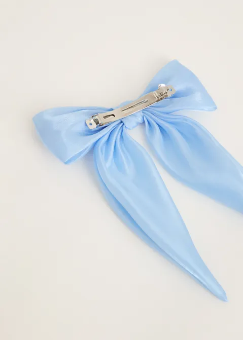 Haarclip met grote strik blauw (BLW.L)