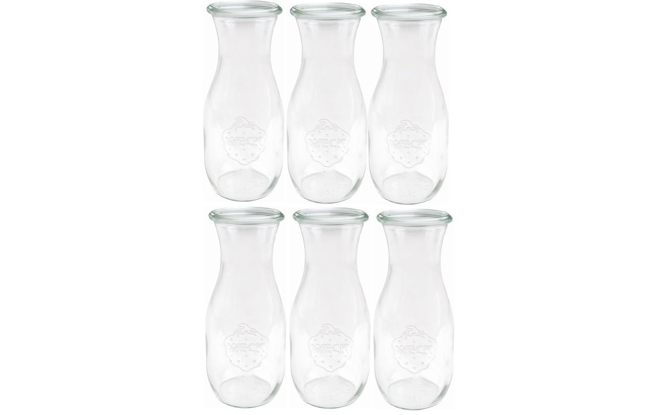 Einmachflasche 1000 ml, 6 StückEinmachflaschen Set mit Deckel