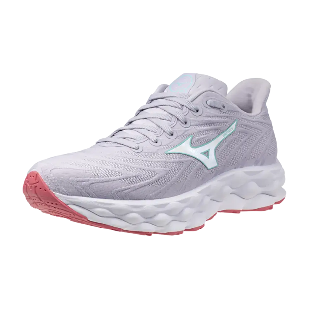 Mizuno Wave Sky 8 WOS Hardloopschoenen Grijs/Wit/Roze Dames