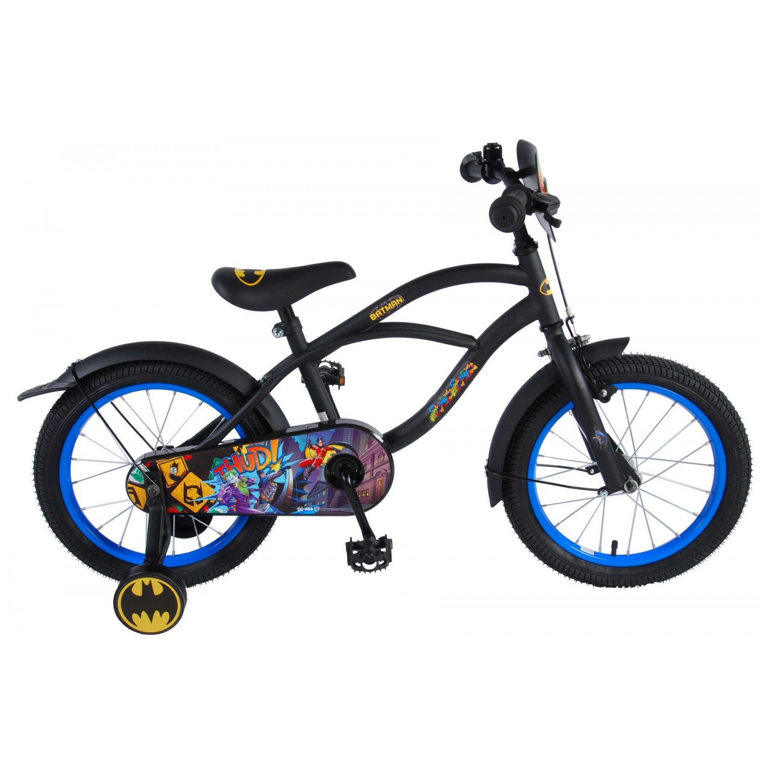 Batman Fiets - 16 inch - Zwart