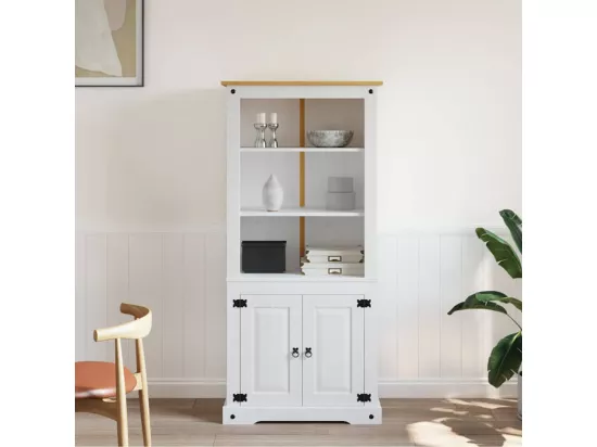 Placard Gamme Corona Pin mexicain Blanc 80x40x170 cm
