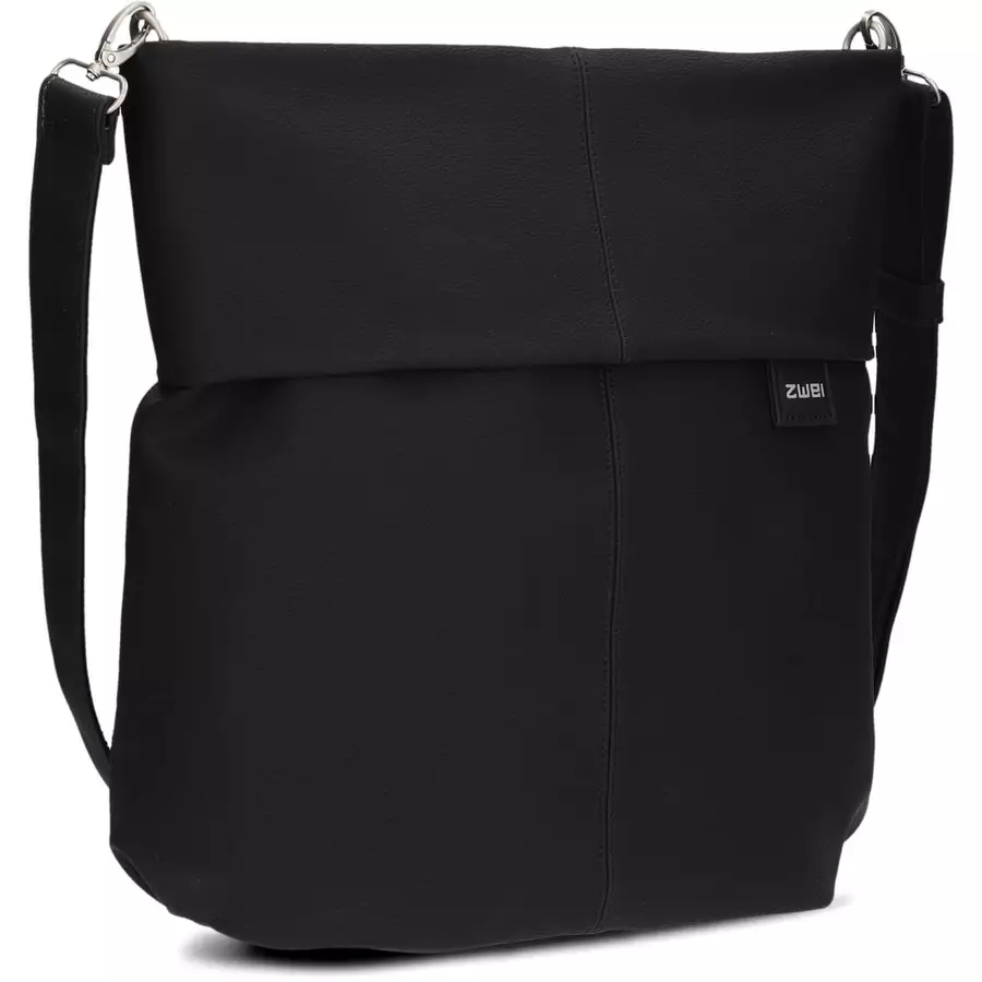 zwei Mademoiselle M140 - Schultertasche 35 cm nubuk-black