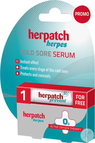 Herpatch Sérum Pour Les Boutons De Fièvre Tube 5ml + Stick Prévention 4,8g Promo