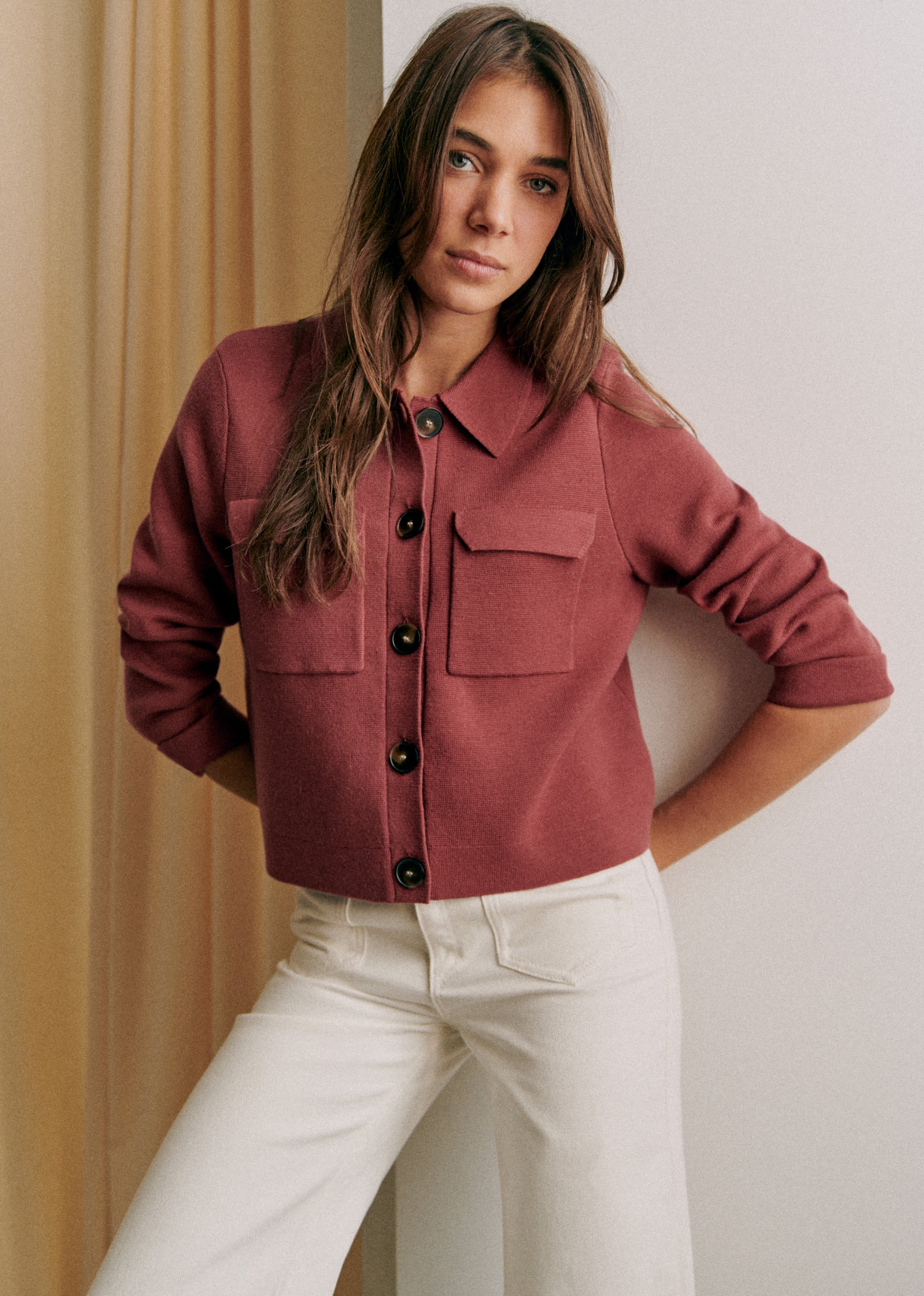 Gilet Betty - Bois de Rose Foncé - E-SHOP/MAILLE 5905412