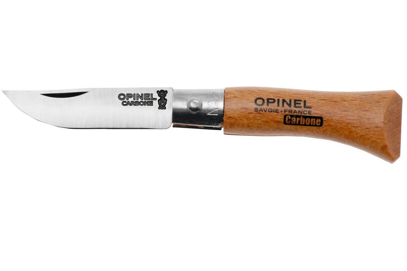 Opinel zakmes No. 2 Classic, koolstofstaal, lemmetlengte 3,5 cm