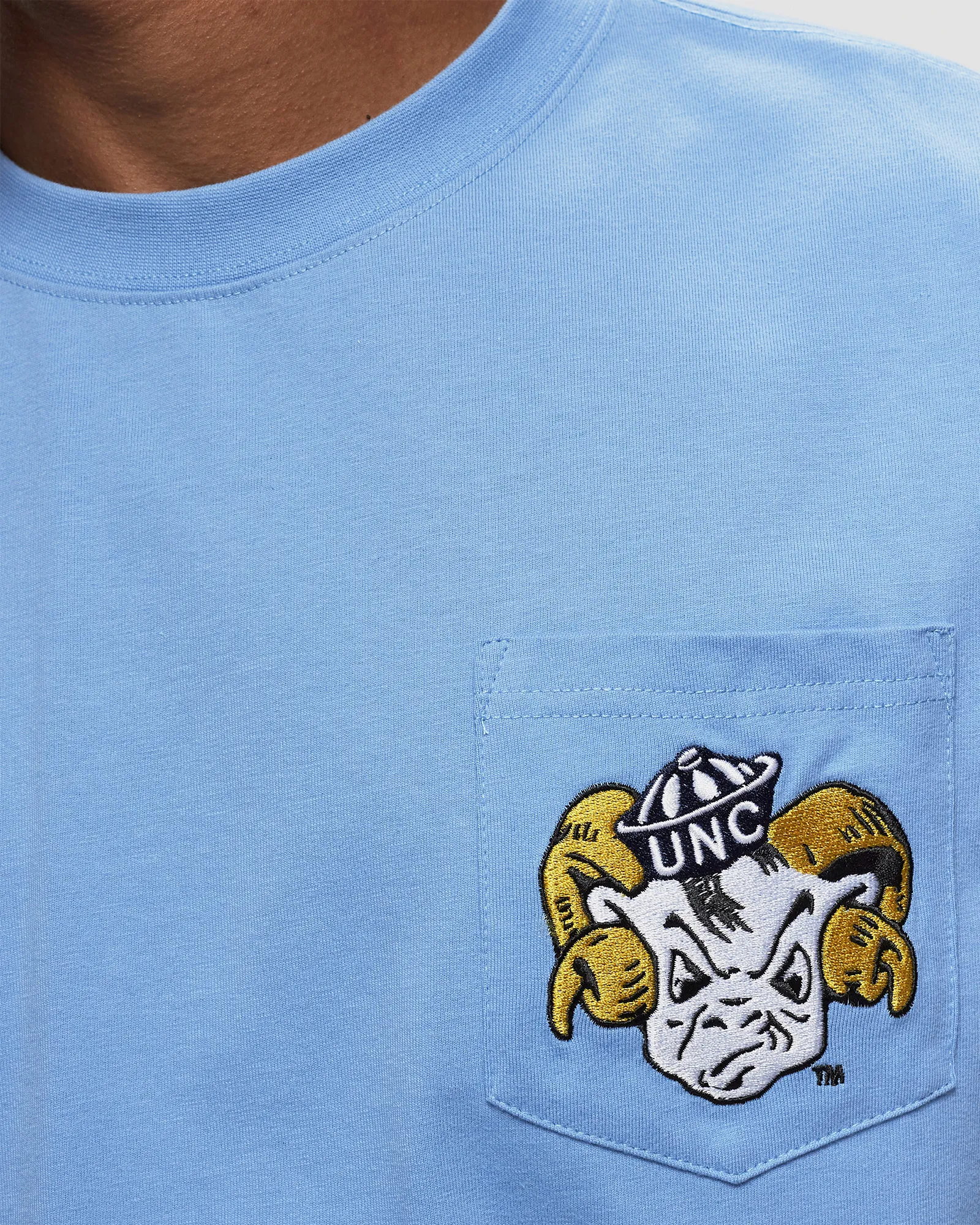 Mitchell & Ness NCAA PREMIUM POCKET TEE NORTH CAROLINA