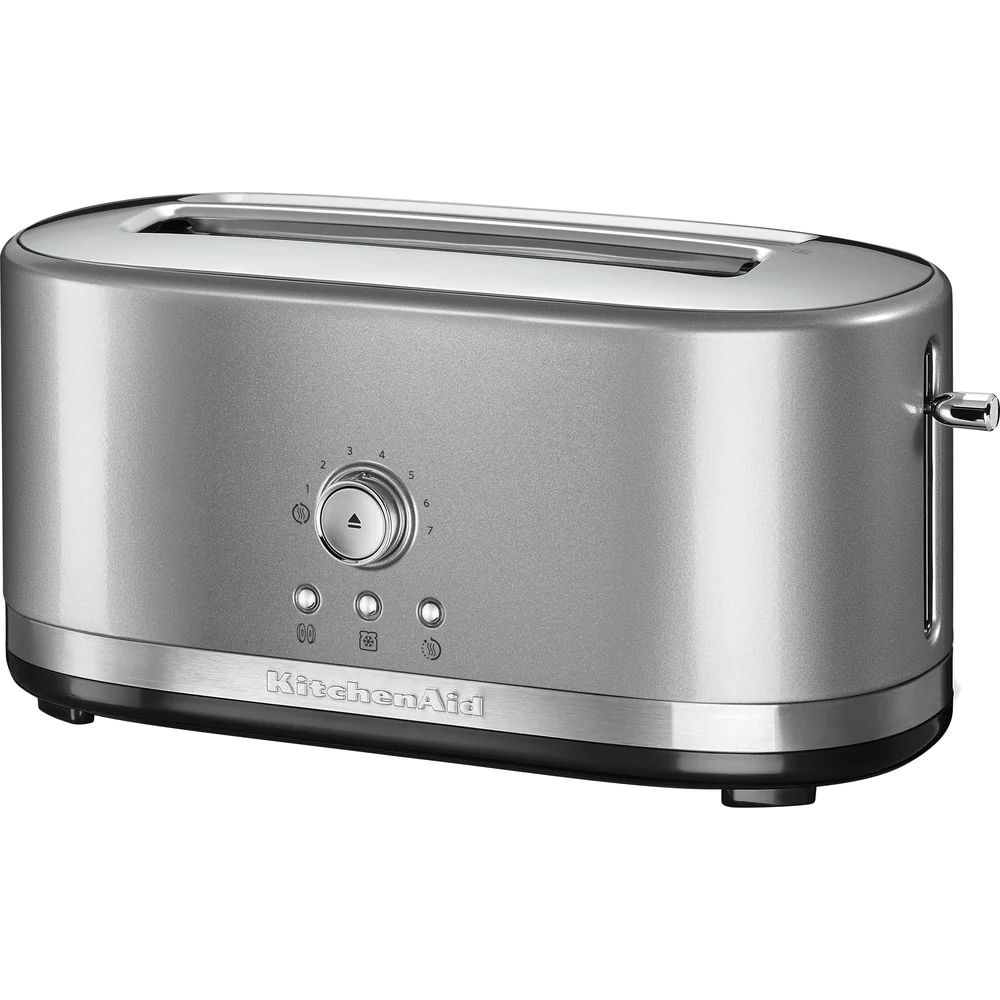 grille pain avec 2 fentes longues 1800W gris argent Kitchenaid