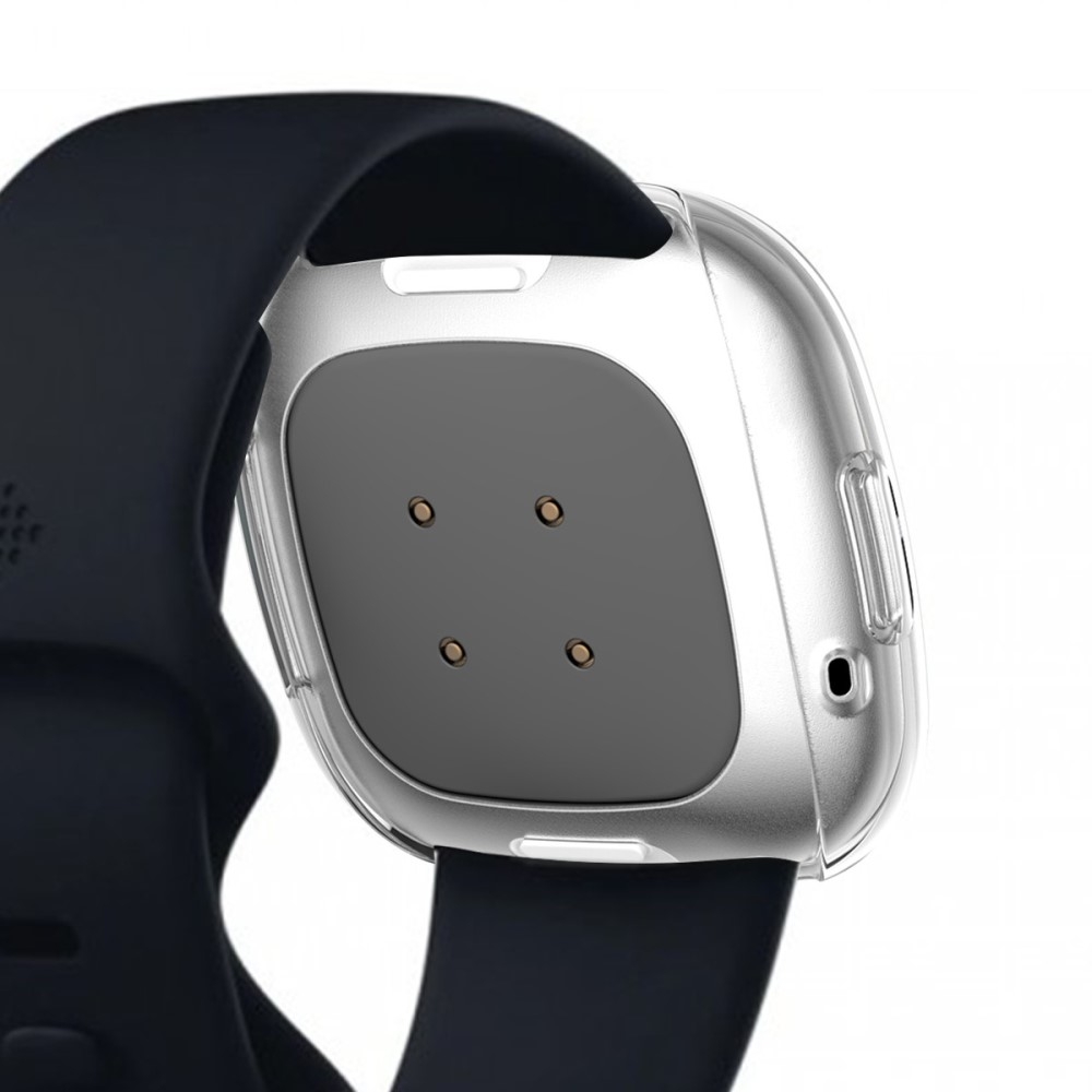 Fitbit Versa 3 / Fitbit Sense Gummi Bumper   Displayschutz - Transparent