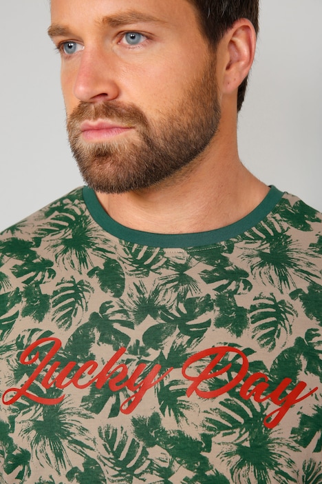John F. Gee T-Shirt, Halbarm, Alloverprint, bis 72/74