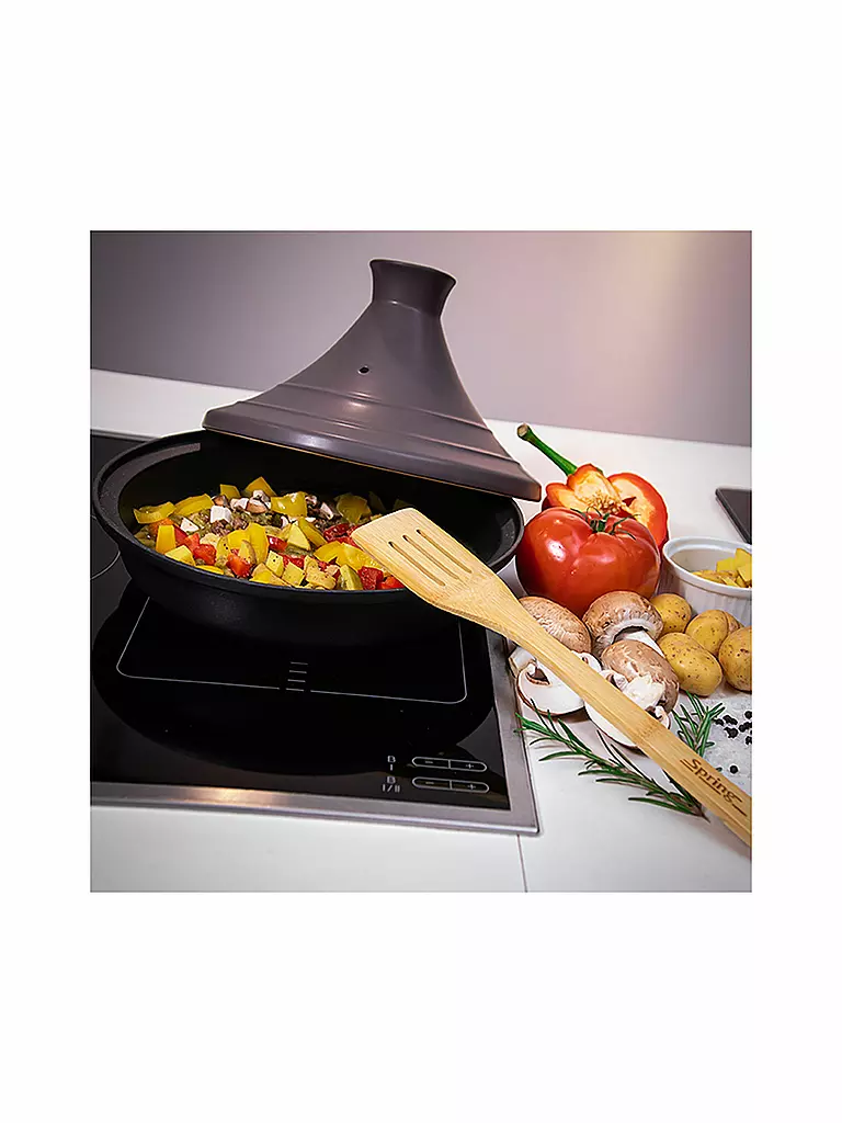 SPRING Tajine Escale 28cm/2l Schwarz schwarz