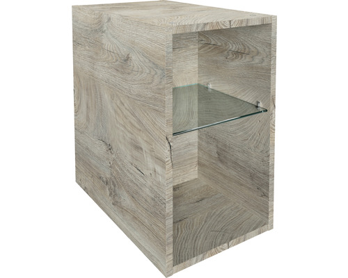 Oxford boekenkast, onder, 50,9 x 30 x 49 cm, eiken natuur, 2 compartimenten