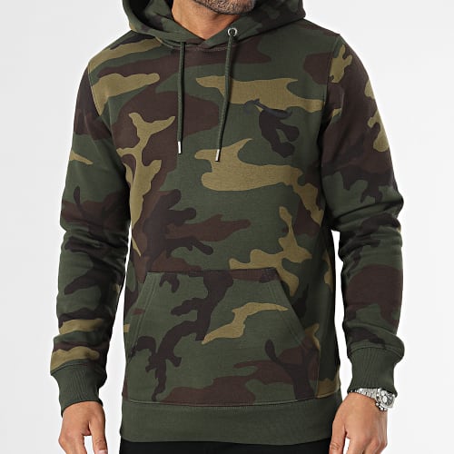 Sweat Capuche Camouflage LPNJF 2 Vert Noir