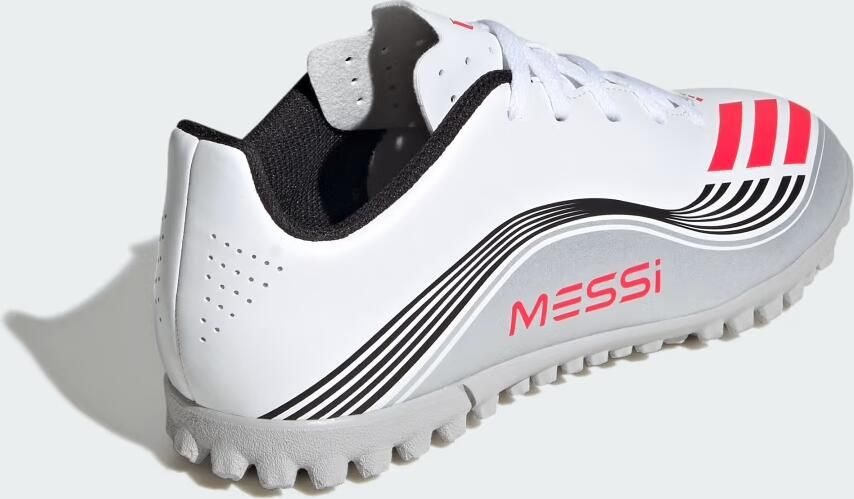 Adidas Perfor ce F50 Messi Club junior voetbalschoenen wit rood grijs