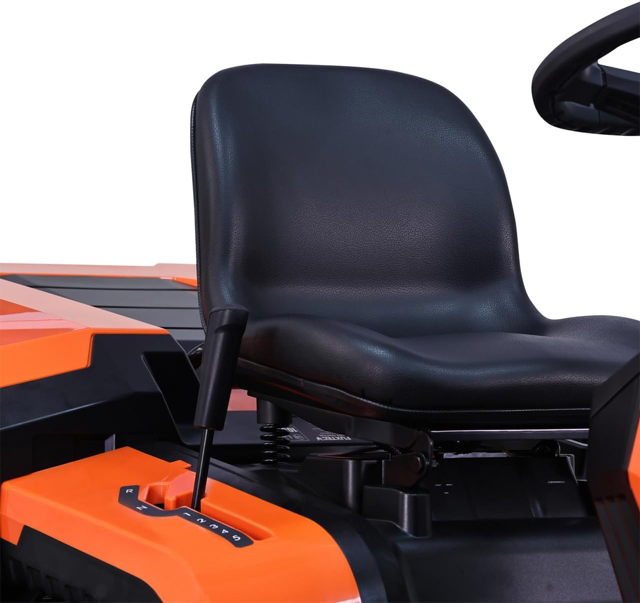 FUXTEC Rasentraktor FX-RMT84M, Aufsitzmäher mit 83cm Schnittbreite, 6-stufige Schnitthöhenverstellung, kraftvoller Benzinmotor, Grasfangkorb 280L, Rückwärtsmähfunktion