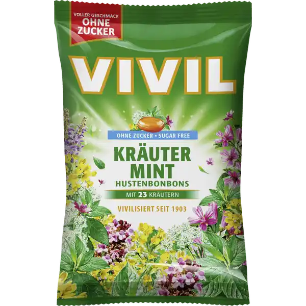 Kräuter-Mint Hustenbonbons ohne Zucker