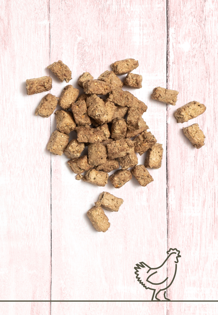 Hühnchen-Crunchies, 100g