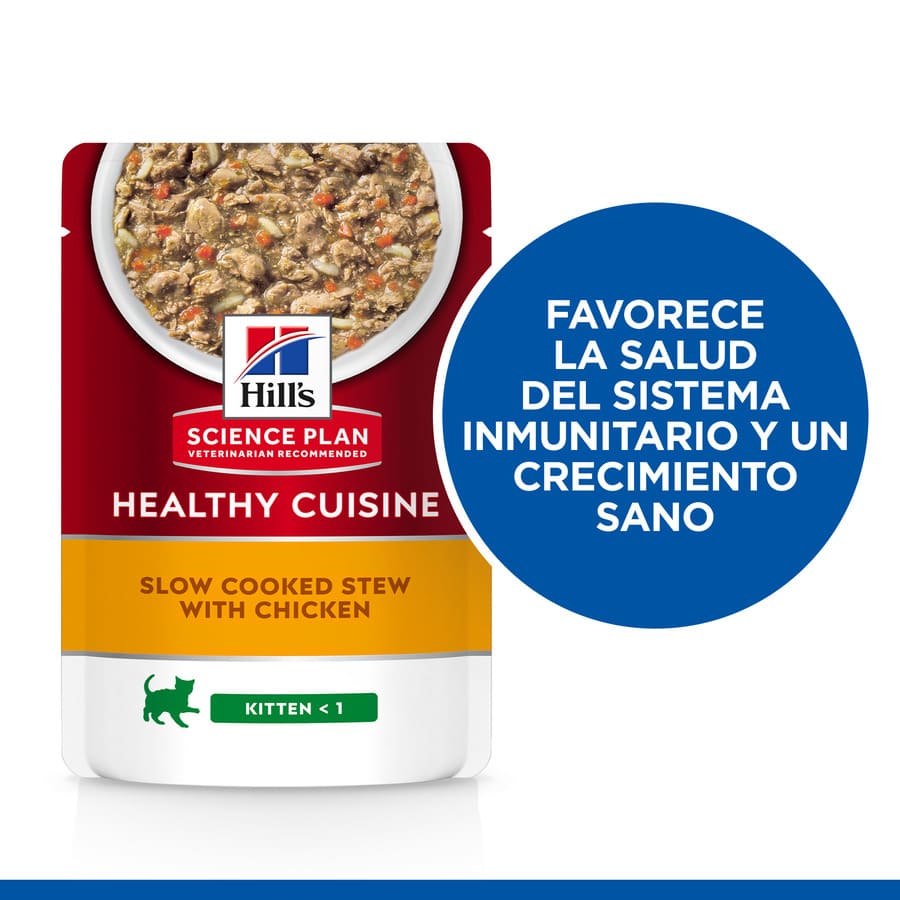 Sachê de Ensopado de Frango e Legumes Hill's Science Plan Kitten Healthy Cuisine