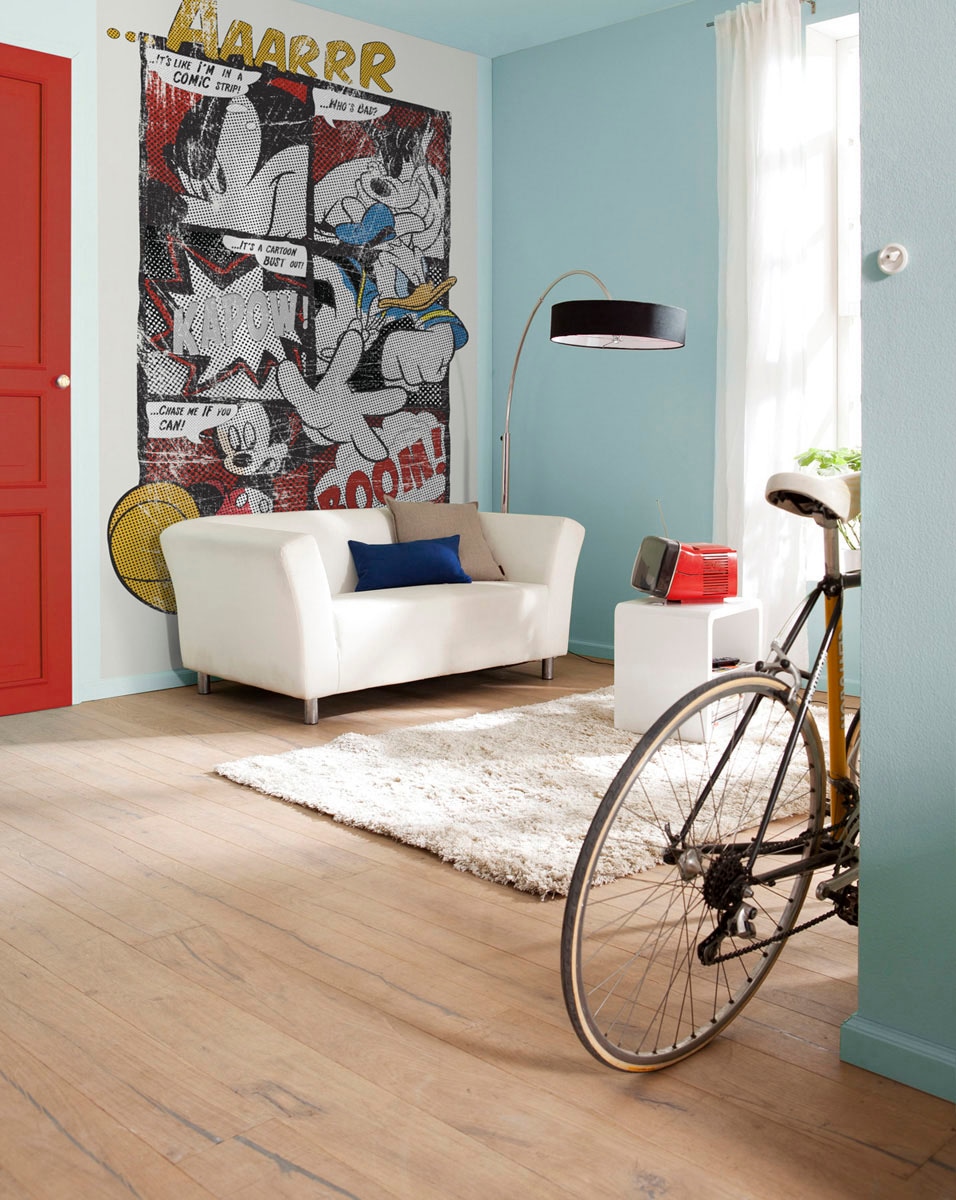 Komar Fototapete »Mickey's Great Escape - Grösse 184 x 254 cm« bedruckt glatt Kinderzimmer
