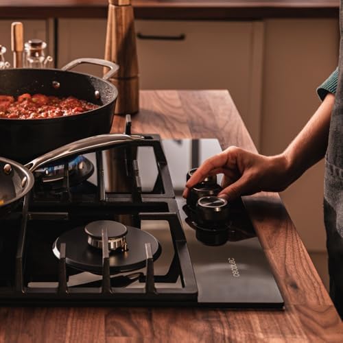 Cecotec Plaque à gaz Bolero Squad G 4200S Glass Black. Plaque à gaz avec 4 feux, finition verre noir, puissance 8000W, grilles individuelles et allumage électrique avec sécurité des vannes. : Cuisine et Maison