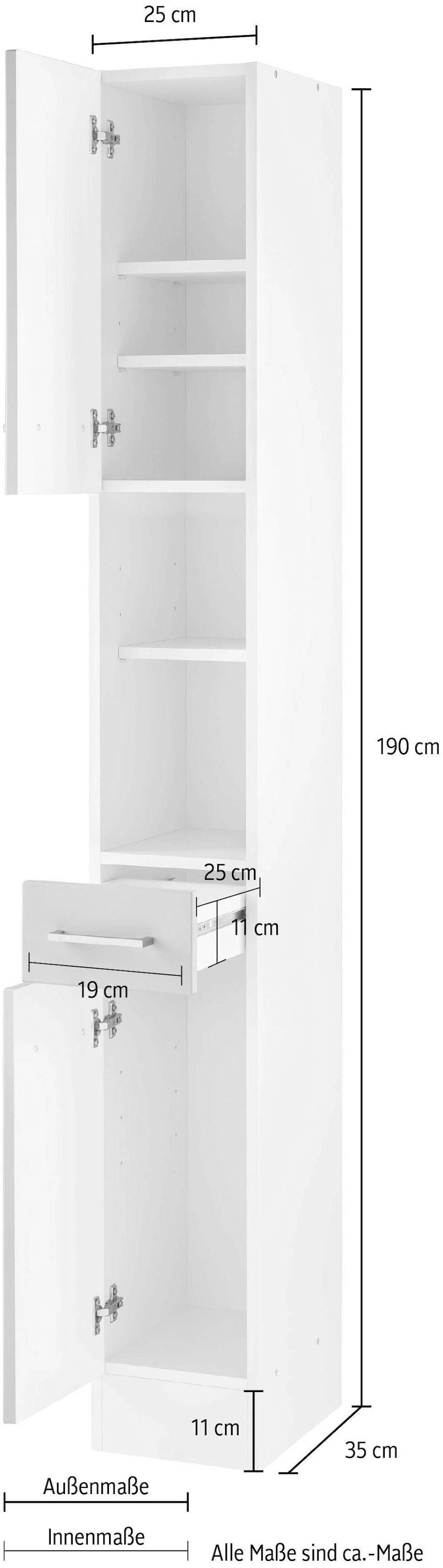 welltime Hochschrank »Ribera«